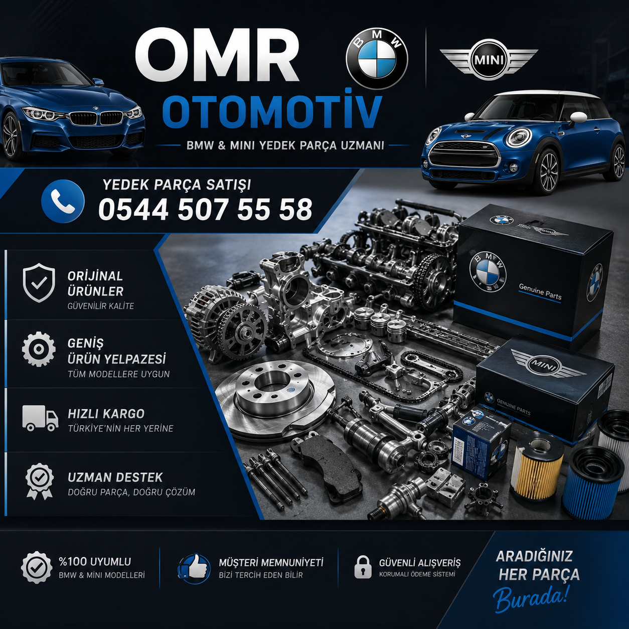 Karaman BMW Orijinal Parça Fiyatı